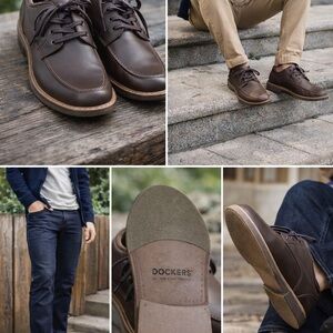 BNWOT Dockers Men's Dark Brown Oxfords